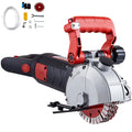 SucceBuy Max Rainureuse Murale 4800W Découpeuse à Béton Électrique avec Visée Laser Machine à Rainurer 125mm Scie Circulaire Outil de Coupe