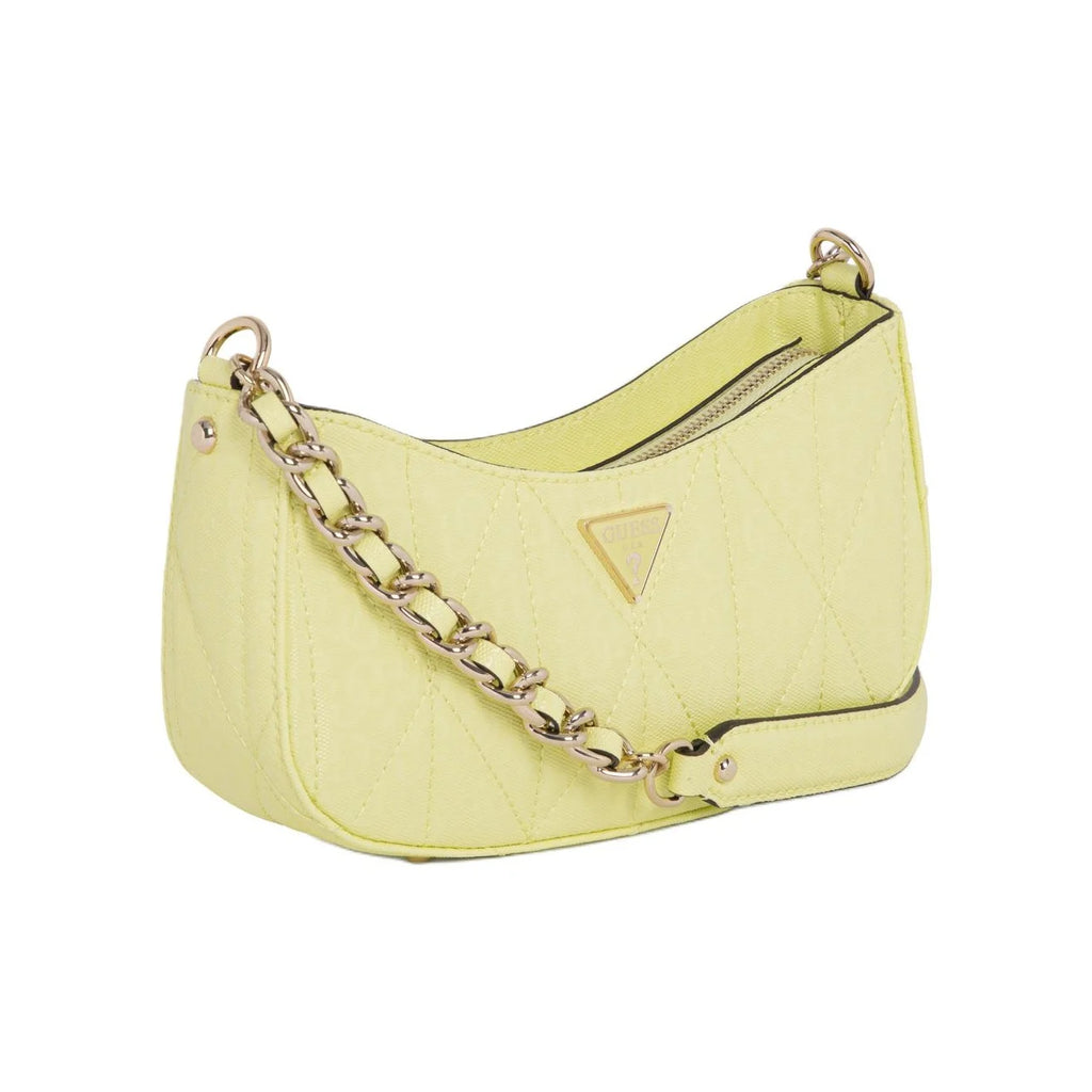 GUESS Artificial Leather Shoulder Bag Medium Women's Yellow GG966317
