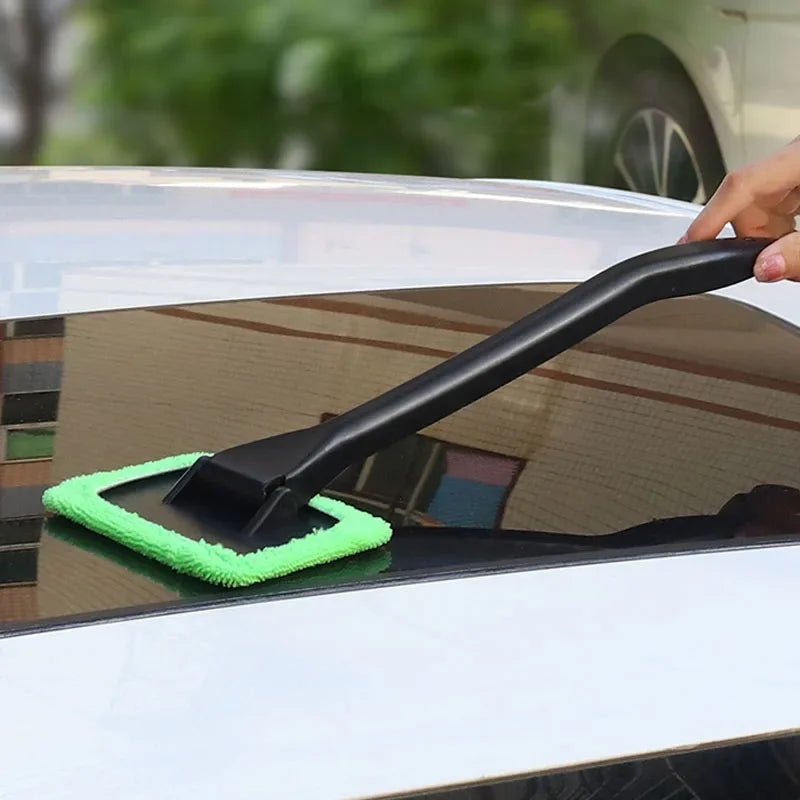 Car Front Windshield Defogging Brush Dust Removal Car Cleaning Long Handle Household Glass Clean Brushes Car Detailing Tools