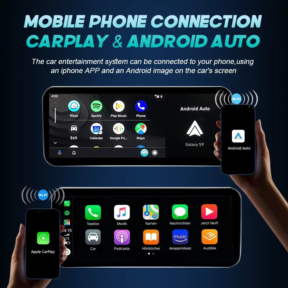 Android 14 Autoradio CarPlay pour Audi A6 C6 4f pour Audi Q7 4L 2005-2015 MMI 2G 3G GPS Lecteur Multimédia Voiture Stéréo Navi DSP