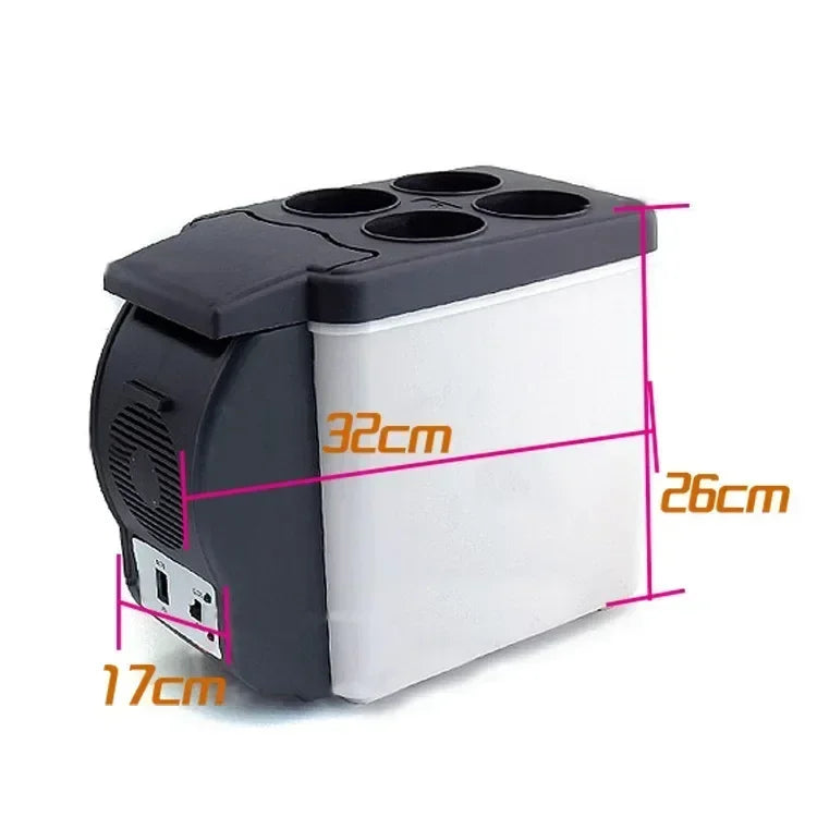 Réfrigérateur de voiture 6L 12V Congélateur Chauffant Mini Congélateur Glacière et Réchauffeur Réfrigérateur Électrique Portable Glacière de Voyage amagi