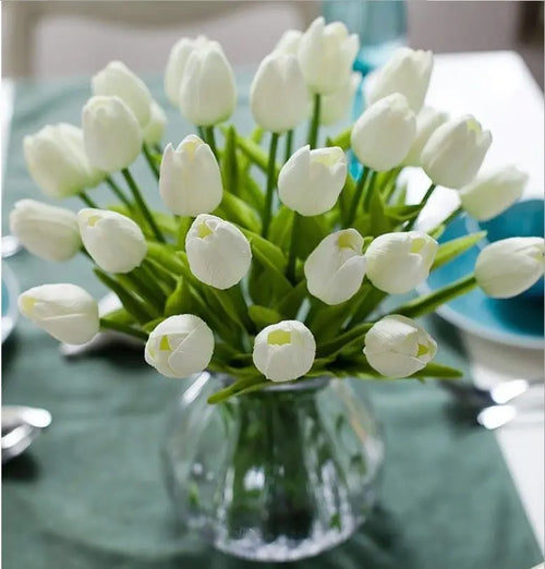 3/5/10/20pcs Tulips Artificial Flowers Real Touch Flower Bouquet Tulips Fake Flower for Wedding Home Decoration