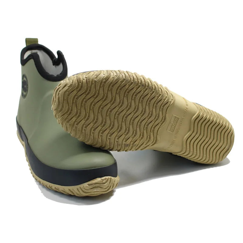 Men Rain Boots Outdoor Non Slip Fishing Boot Rubber Galoshes Men Ankle Rain Boots Waterproof Garden Work Shoes Botas Para Lluvia