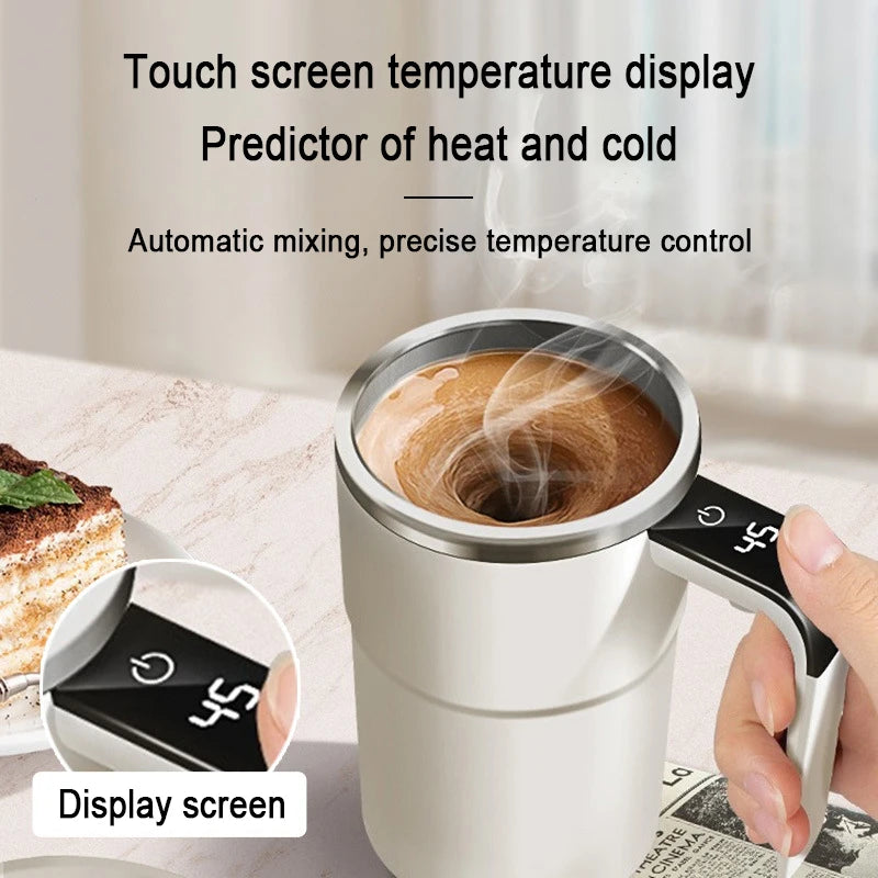 TINSOL New Magnetic Auto Stirring Coffee Maker Smart Electric Pour-Over Coffee Maker Portable Protein Powder Mixer USB Charging