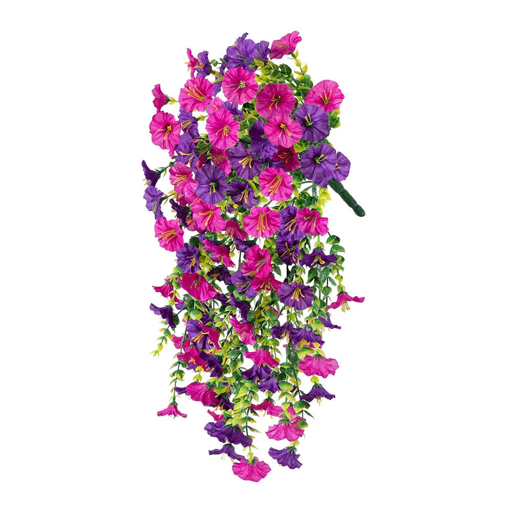 1/2pcs Artificial Morning Glory 75cm Hanging Fake Plant Fake Garland for Home Garden Wedding Outdoor Party Decor DIY Garden Arch