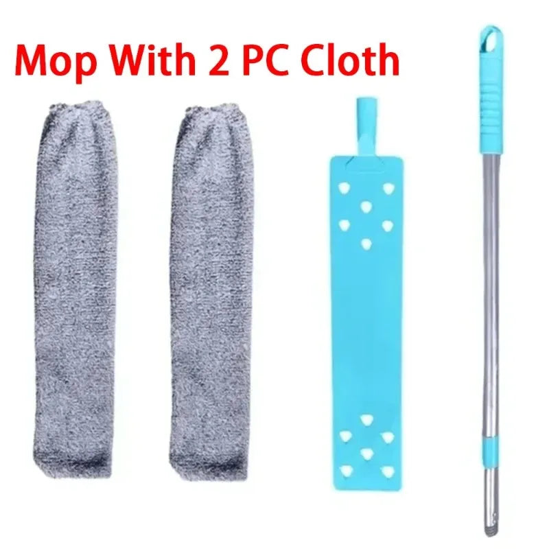 Telescopic Extendable Long Handle Mop with Bendable Head - Flexible Cleaning Duster Brush for Home Pole Dusting And Cleaning