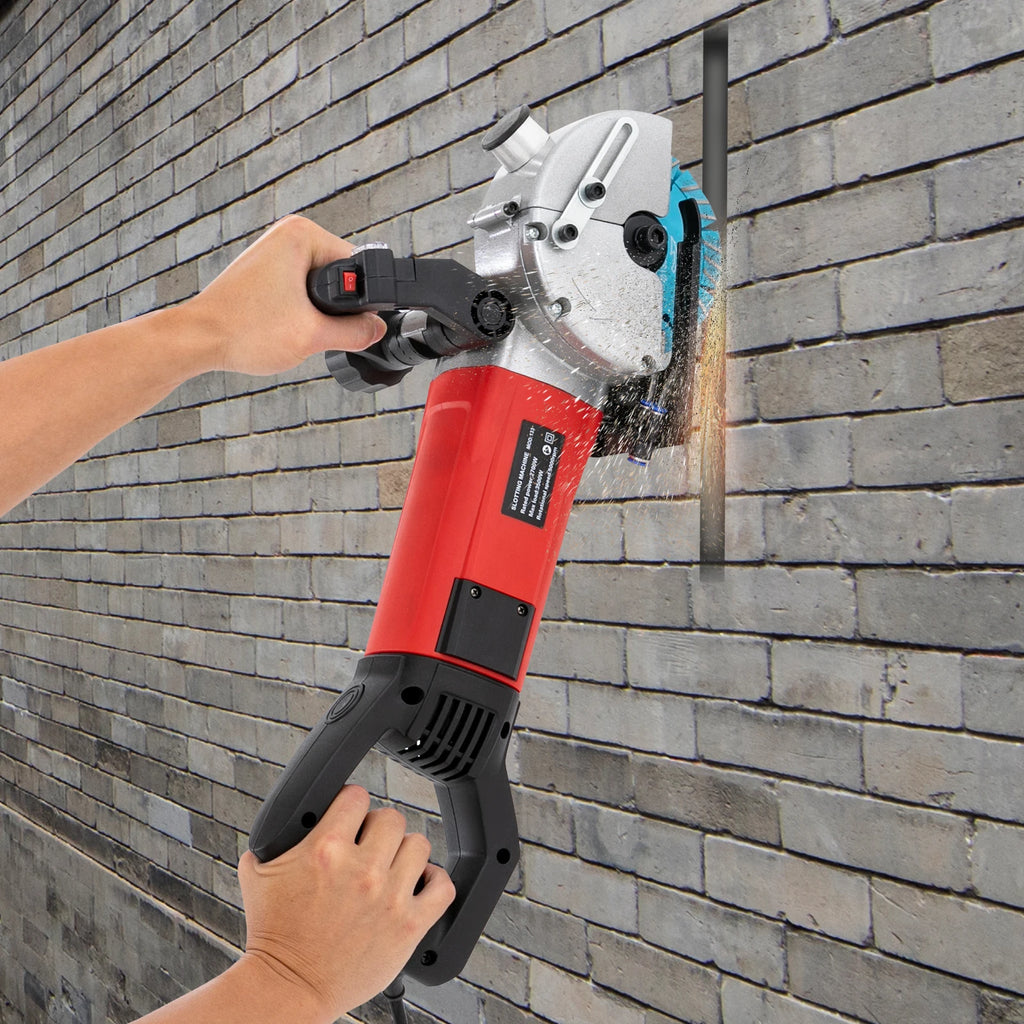2700W Wall Chaser Concrete Cutter 133mm Concrete Circular Saw Slotter Electric Laser Aiming Groove Slotting Machine