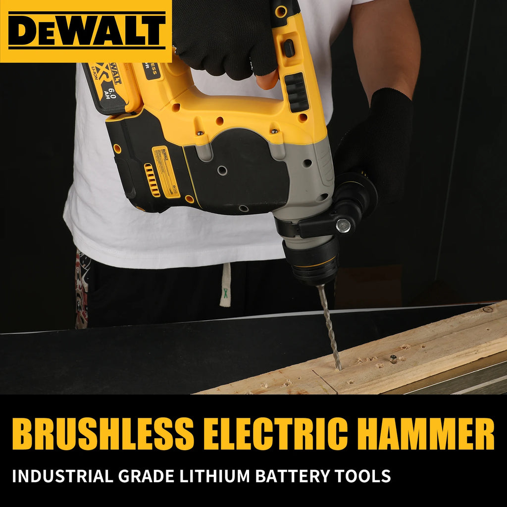 DEWALT DCH273 20V Brushless Rotary Hammer 2.1J Impact Energy 360° Handle 6.0Ah Battery for Concrete Brick Stone Drilling