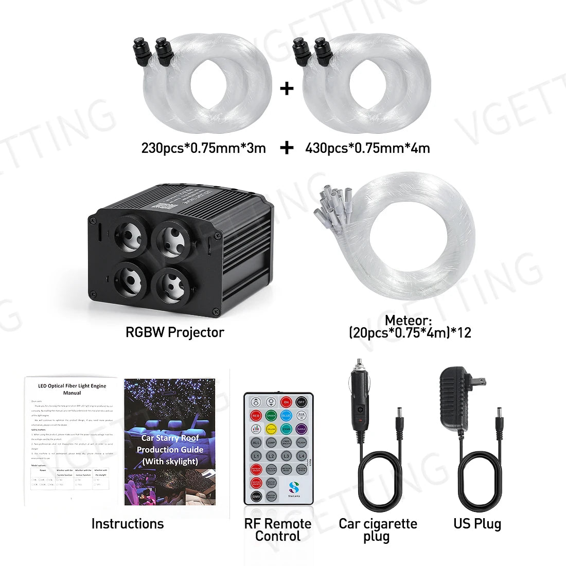 4-Port RGBW Meteor Star Light