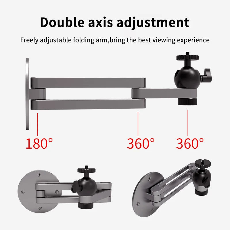 Support de projecteur Support mural robuste en alliage d'aluminium pour articles universels à trou de vis 1/4 pouce XGIMI TD Capacité de charge de 10 kg