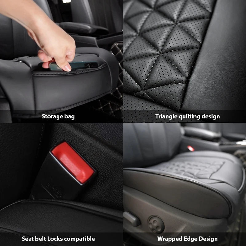 Nouvelle Housse de Siège Avant de Voiture en Cuir PU Coussin de Siège Auto Protection de Siège de Voiture Universelle Tapis de Chaise Auto Accessoires Automobile