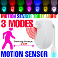 Lampe LED RGB pour cuvette de toilettes, capteur de mouvement PIR intelligent, veilleuses alimentées par piles AAA pour toilettes, salle de bain, rétroéclairage de siège de toilettes