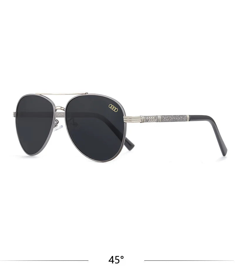 For audi High end luxury men driving polarized sunglasses, brand luxury design anti glare, men women Driver goggles gentlemanly