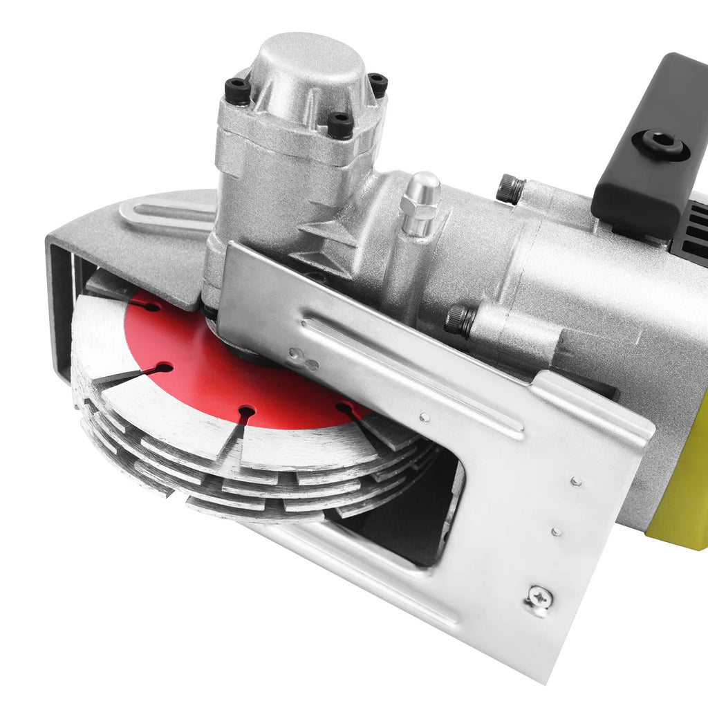 4000W Electric Wall Slotting Machine Circular Saw Concrete Cutter Brick Slot Cutter Groove Cutting Wall Chaser 4.76 IN 220V