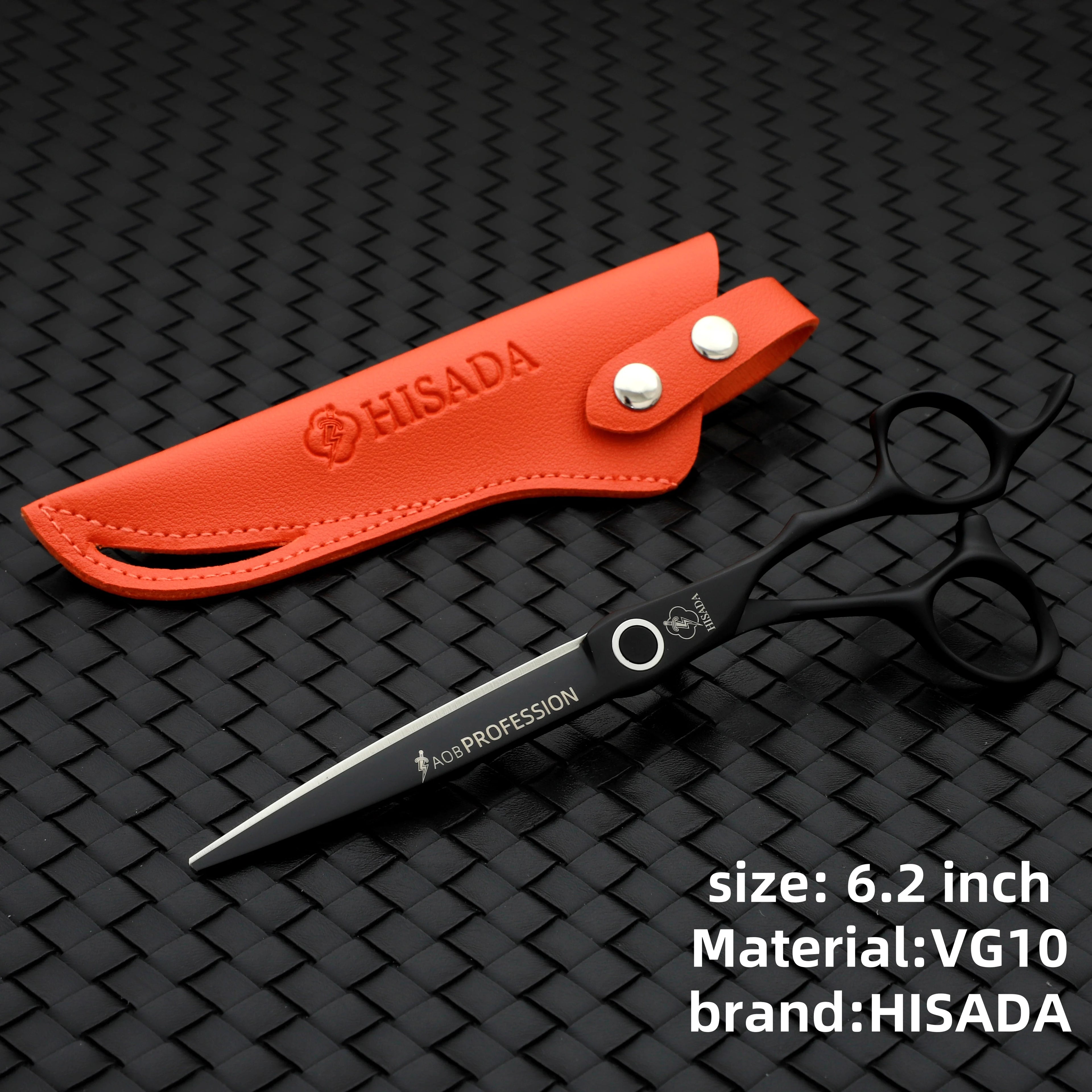 HISADA Hairdressing Scissors Professional Barber Scissors 6.0 Inch Scissors VG10 Material Professional Barber Scissors