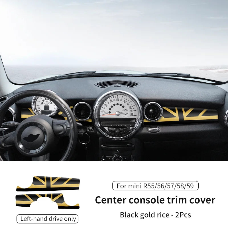 Car Dashboard Decal Leather Sticker For Mini Cooper R56 R55 R54 R57 R58 R59 Car Accessories Styling Only Left handdrive