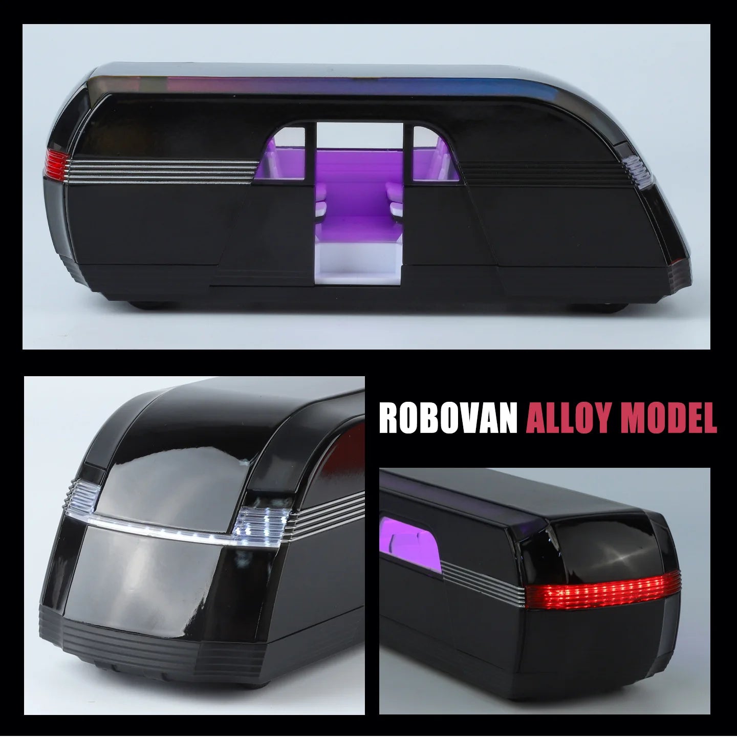 NEW 1:24 Robovan VAN Key Control Alloy Car Model Sound and Light Pull Back Car Model Collectibles Birthday Gift