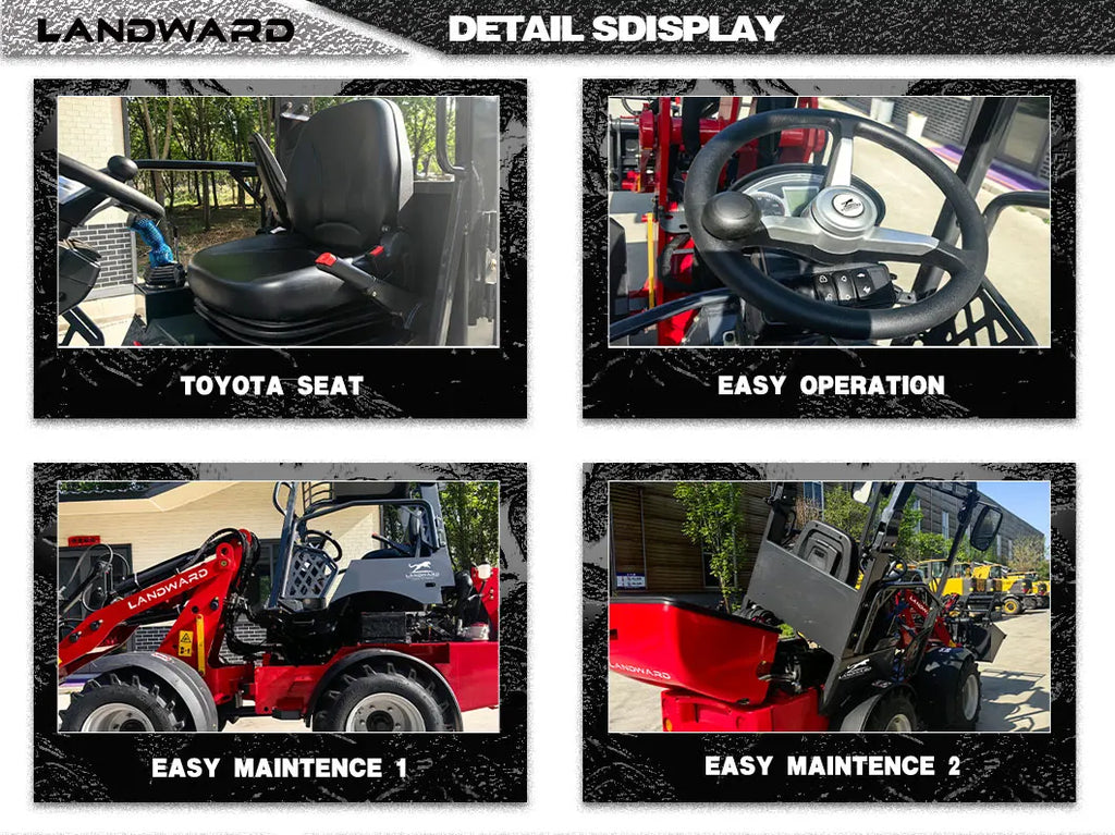 Cheap New design 4x4 mini loader wheel loader mini wheel loader Multifunctional compact Diesel Loader Customizablefor sale