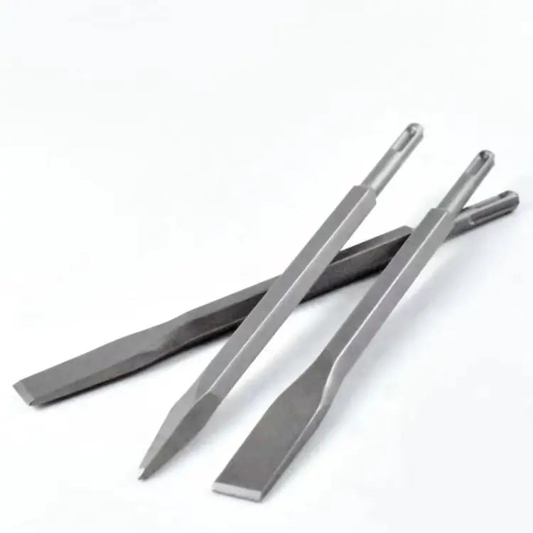 250mm Chisel Set SDS Plus Shank Electric Hammer Drill Bit Point Groove Flat Chisel Masonry Tools for Concrete Brick Wall Rock