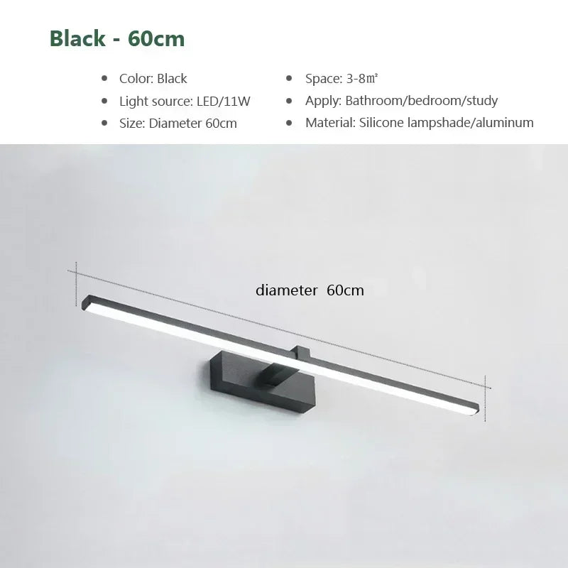 DINDALLED Modern LED Wall Lamp Aluminum Home Decoration Line Lamp  For bathroom Bedroom applique mural indoor lighting fixture