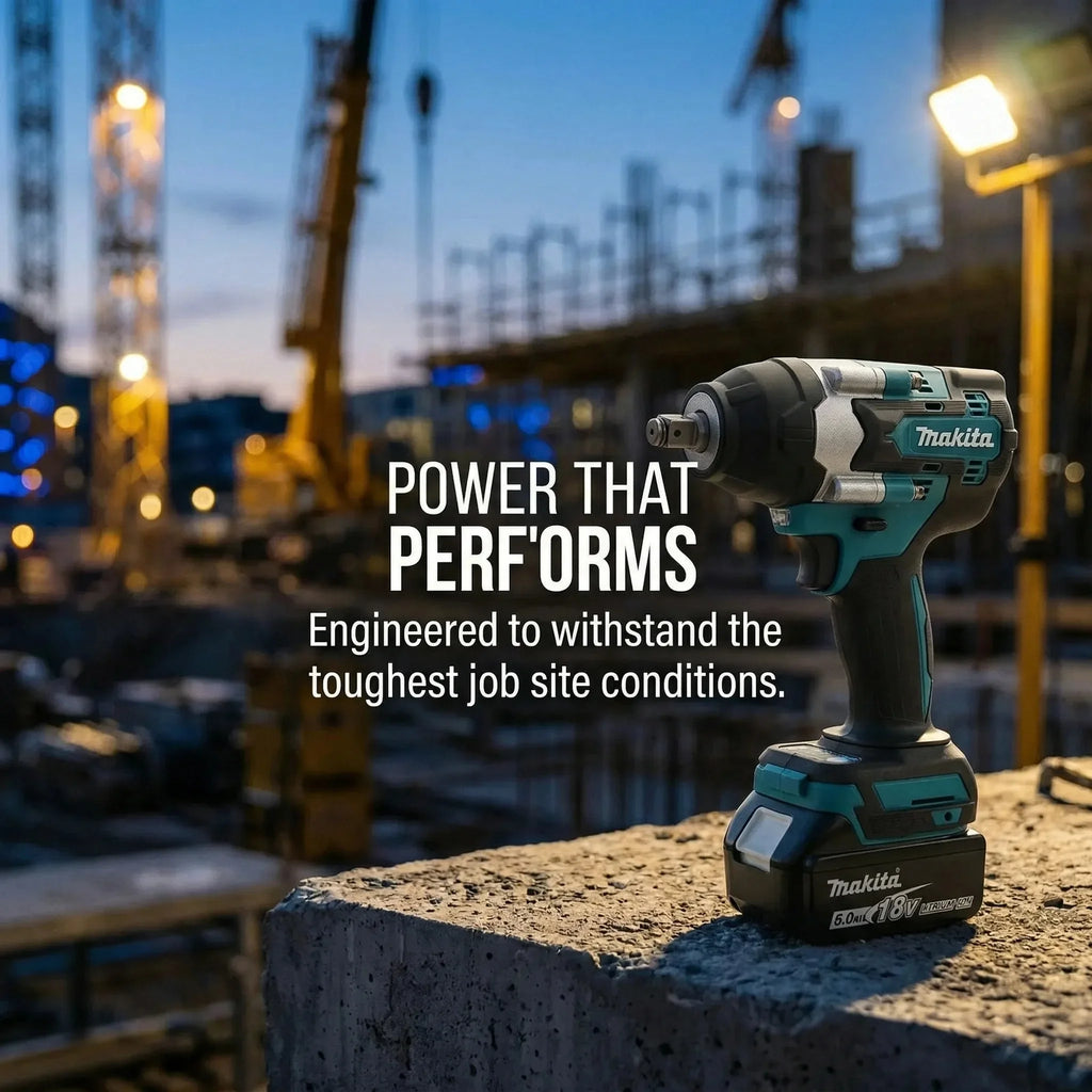 New Makita DTW700 1000N.M Torque Brushless Electric Impact Wrench Cordless Electric Drill 1/2"Wrench Power Tools For 18V Battery