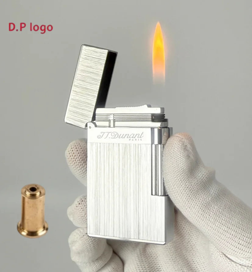 Vintage Brass Lighter with Crisp Ping Sound, Engravable, Perfect Gift for Men, Birthday & Anniversary