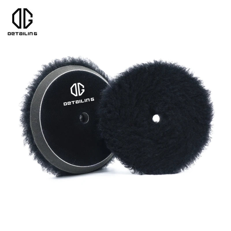 DETAILING Car Polishing Pad Wool Buffing Pads Waxing Polishing Disc Cleaning Scratch Removal Tool 3/5/6 Inch Self-Adhesive
