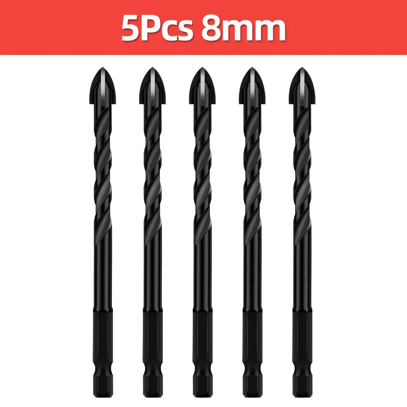 TOOLEYE Cross Hex Drill Bit Set