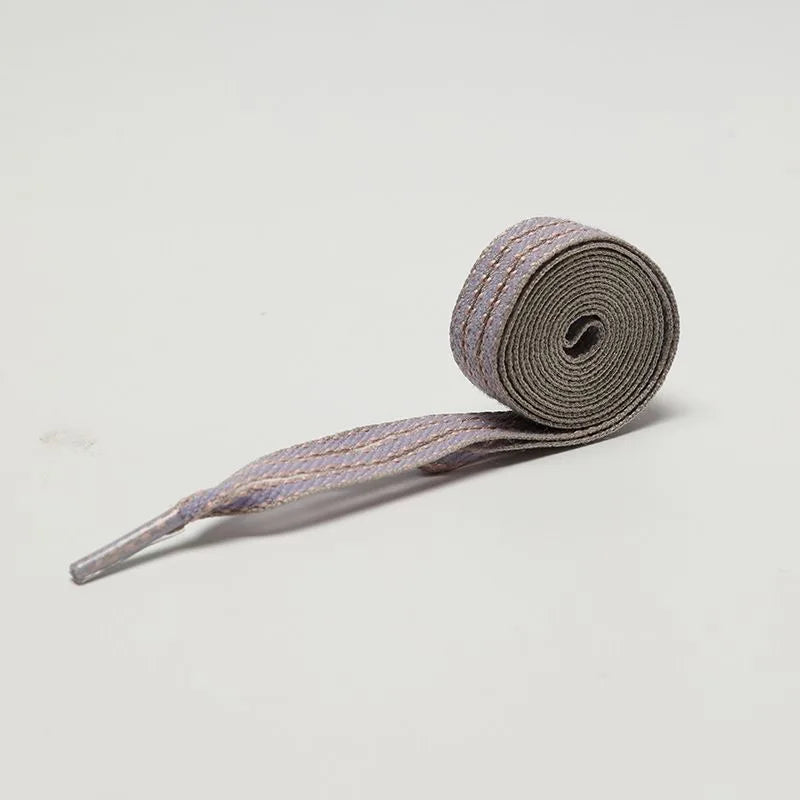 Red Green Striped Shoelaces