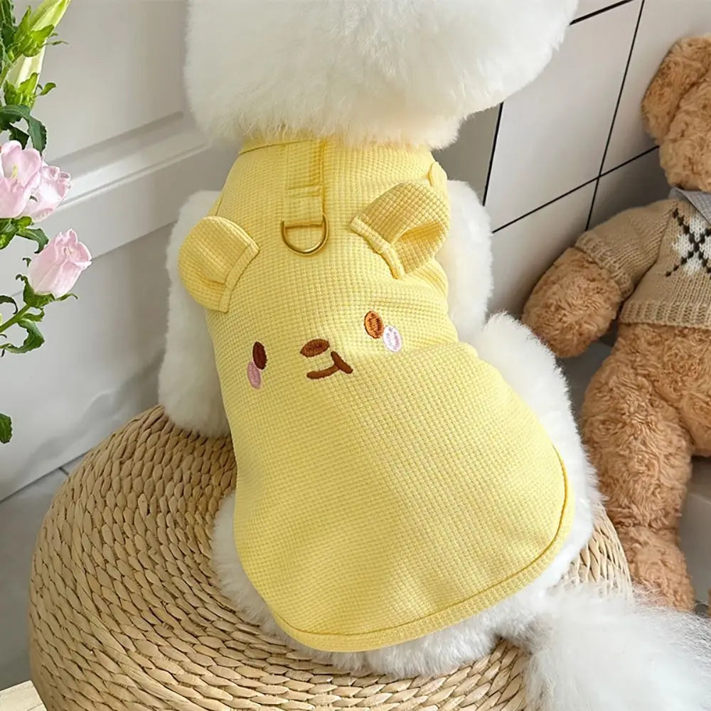 New Soft Cat Vest Cotton Elastic Dog Outfits Breathable Pet Cloths Spring