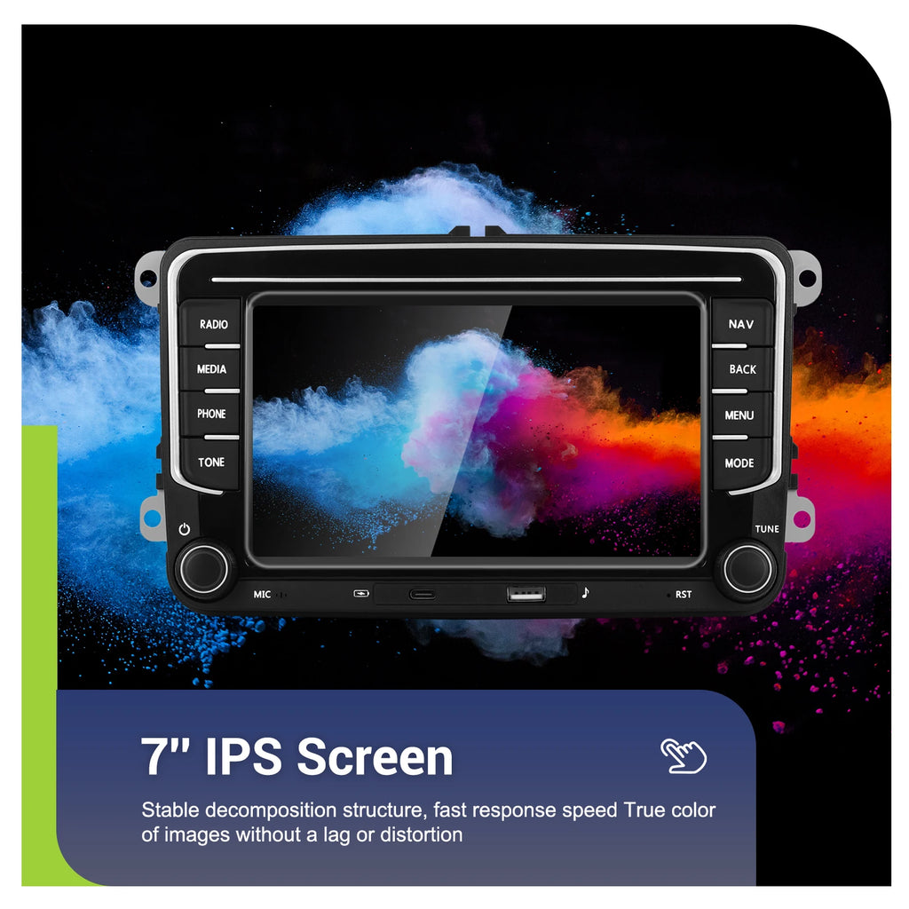 Podofo 7 "9" CarPlay Android Car Radio For Volkswagen VW Golf Passat JETTA Skoda SEAT Car Intelligent System 2din GPS Car Radio