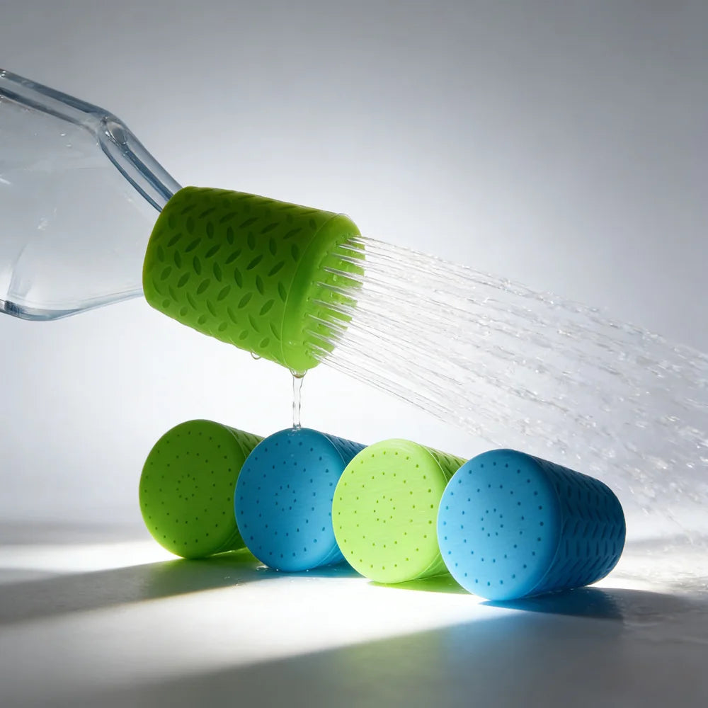 Silicone Pet Shower Head Dog Cat Bath Brush Outdoor Drinking Nozzle Leak-Proof Portable Water Saving Spray for Pets