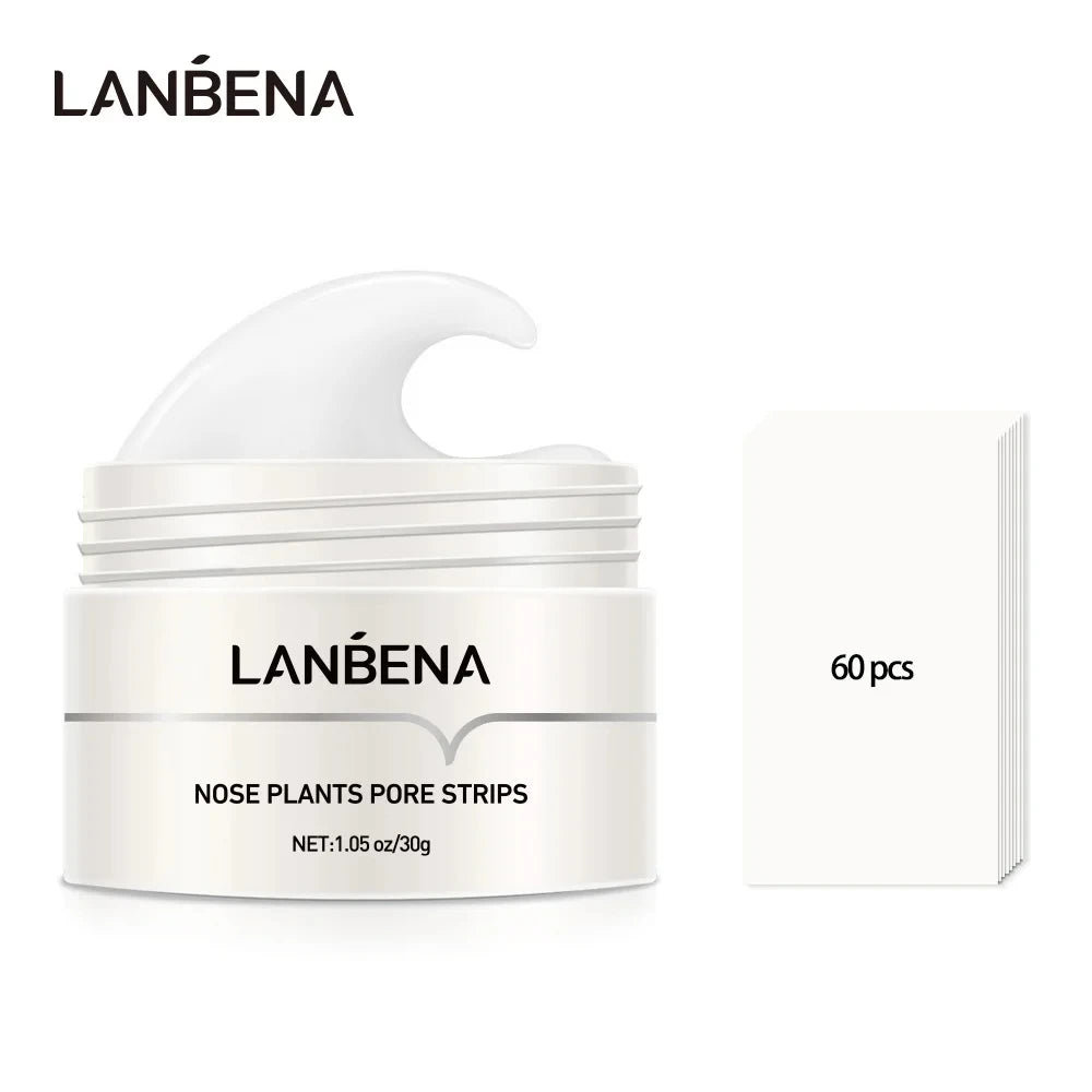 LANBENA Face Mask Blackhead Remover Skin Care Nose Mask Pore Strip Deep Cleaning Peeling Acne Treatment Facial Mask