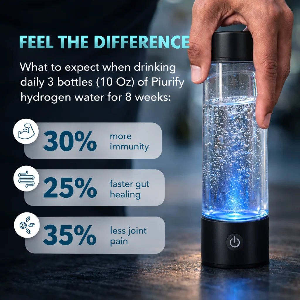12000PPB Hydrogen Water Bottle Generator SPE PEM Portable USB Rechargeable Hydrogen Water Maker Health Gift Box