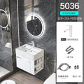 Meuble de salle de bain mini compact, rangement minimaliste, meuble lavabo de salle de bain intégré en céramique, archivadores modernes, mobilier tendance