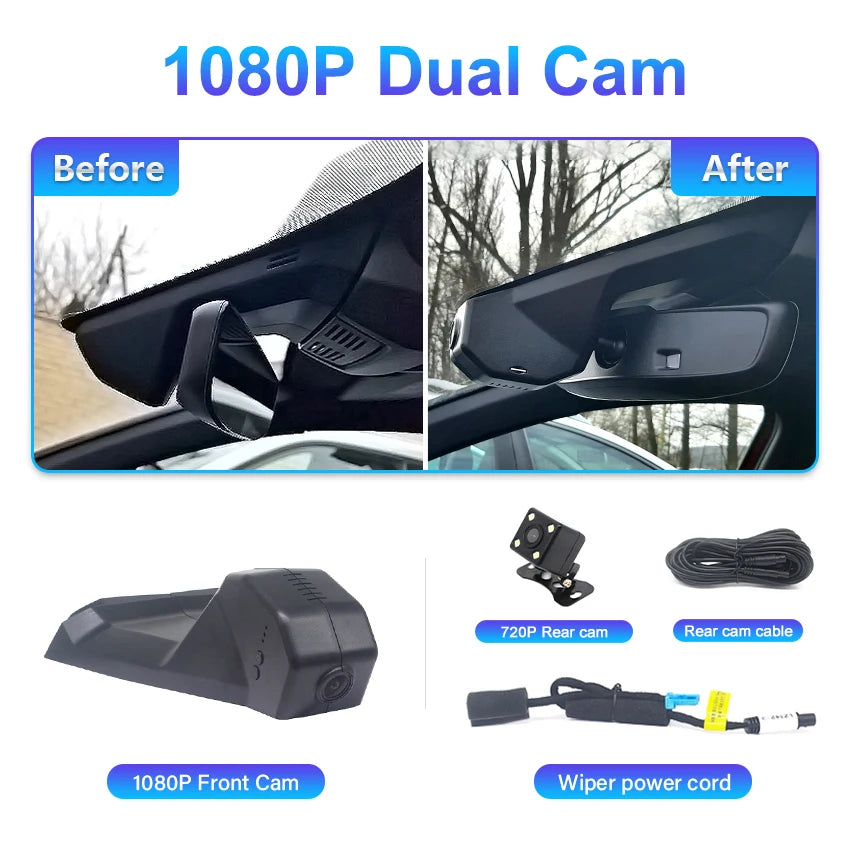Dashcam for Peugeot 5008 3008 4008,Dvr for Citroen C5 Aircross,Camera Recorder for DS7,Plug and Play Dash Cam 4K for Car