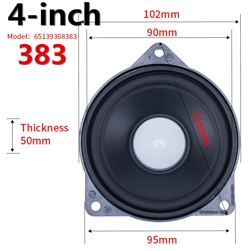 Car Midrange Speaker Tweeter Kit 4 Inch For BMW F10 F11 F15 F16 F20 F22 F23 F25 F26 F30 F32 F34 F47 F48 G20 G30 E60 E90
