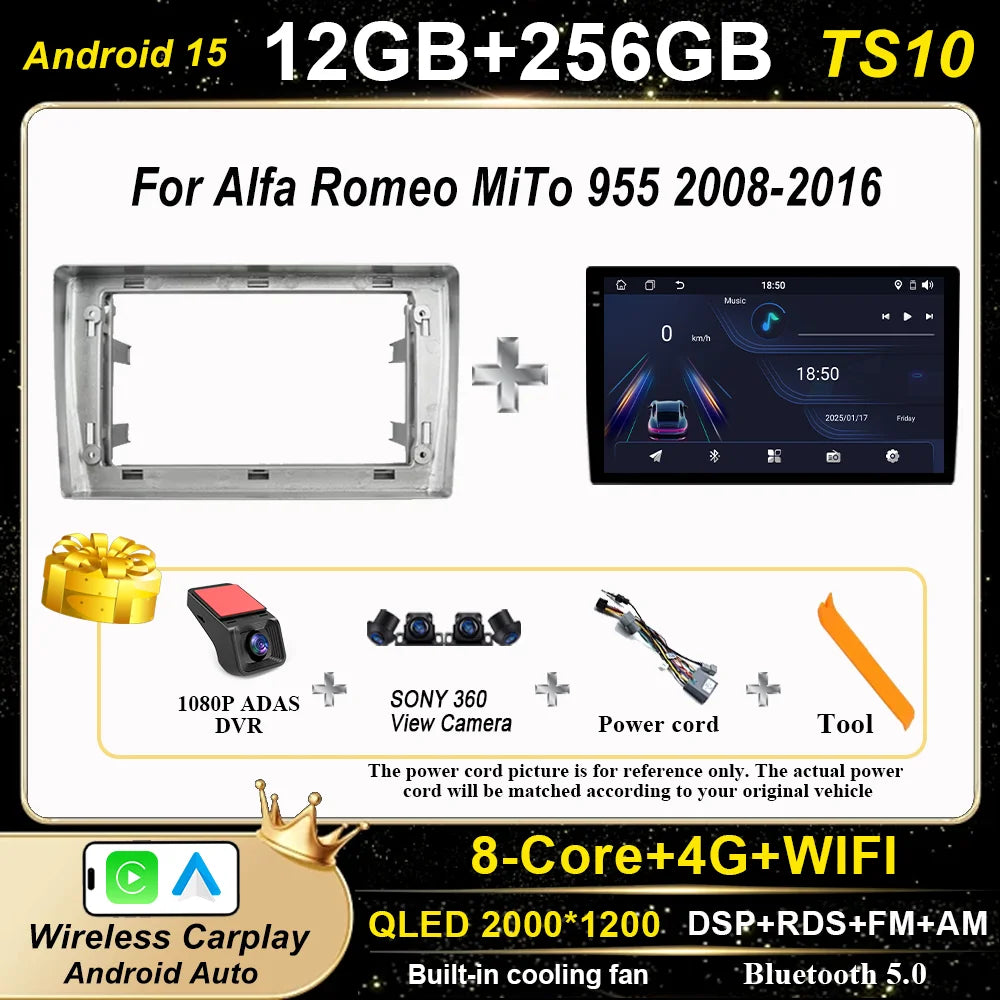 Android 15" Car Radio for Alfa Romeo