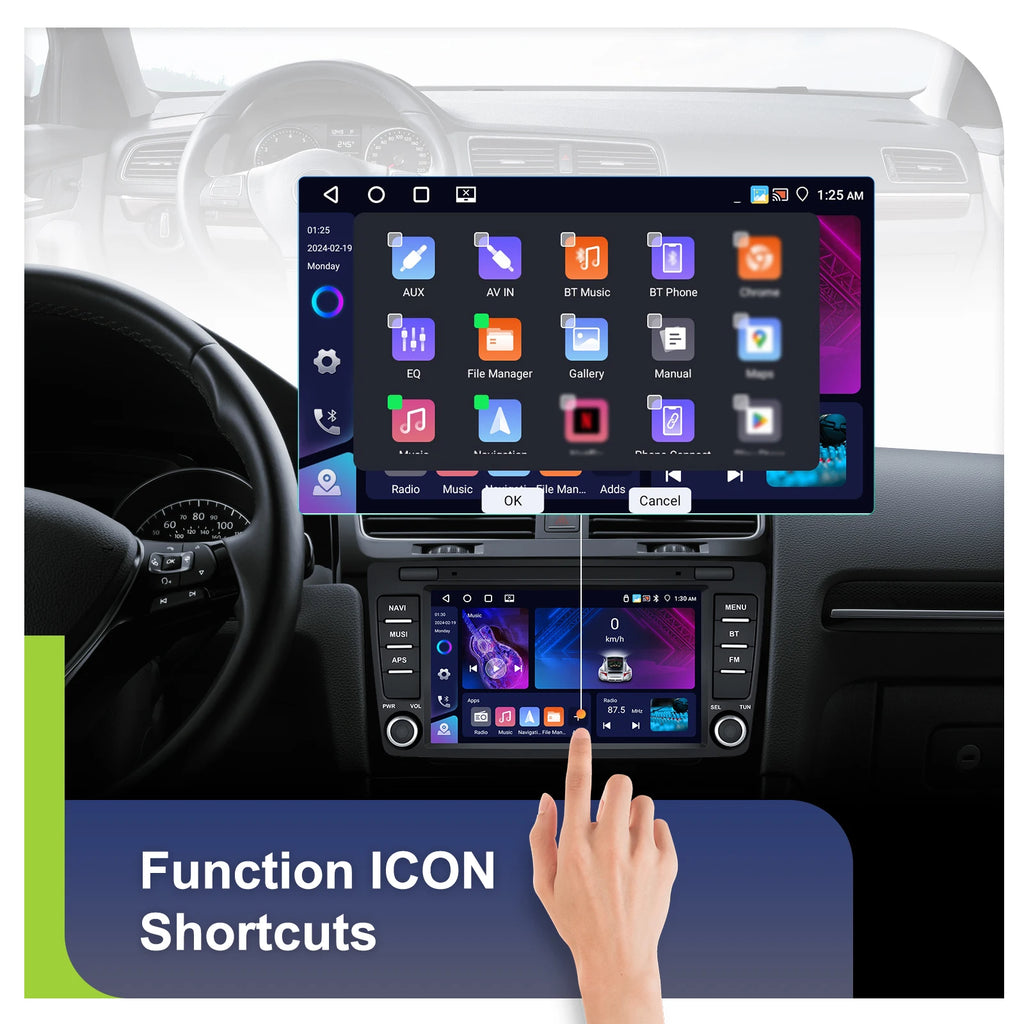 4+64G 8inch Wireless Carplay Android Auto For Skoda Octavia 2 A5 2004-2013 Car Radio CarPlay GPS Navigation WIFI RDS Stereo