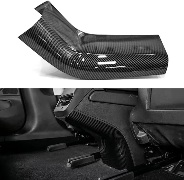 for Tesla Model Y 3 2023 ABS Carbon Fiber Center Console Wrap Cover Kit Dashboard Armrest Door Side Trim Sticker Accessories