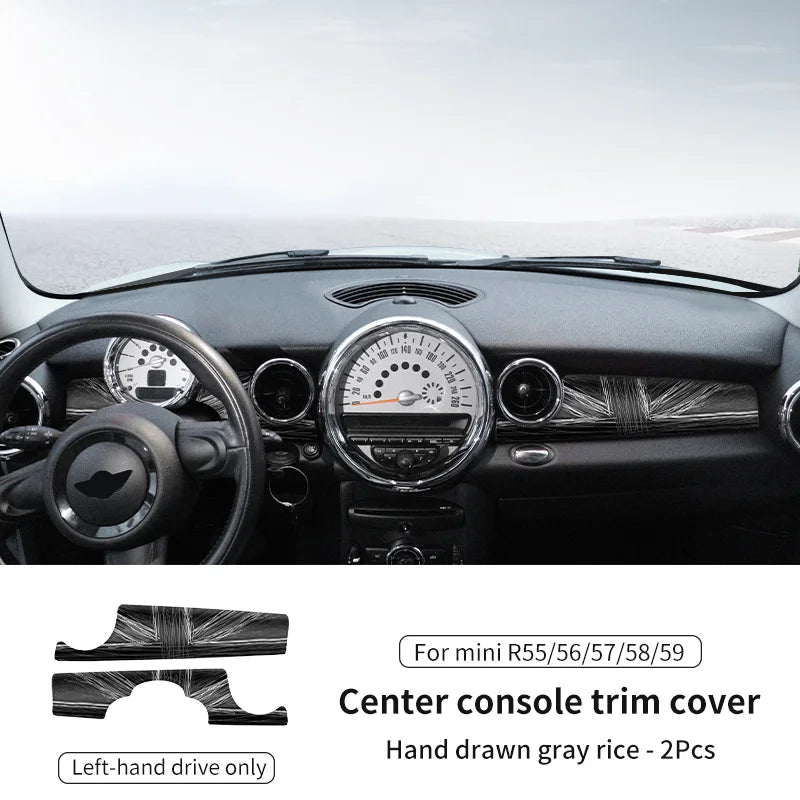 Car Dashboard Decal Leather Sticker For Mini Cooper R56 R55 R54 R57 R58 R59 Car Accessories Styling Only Left handdrive