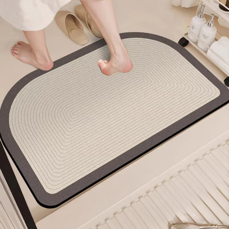 VIKAMA minimalist bathroom carpet, absorbent anti slip quick drying foot pad, bathroom entrance door mat