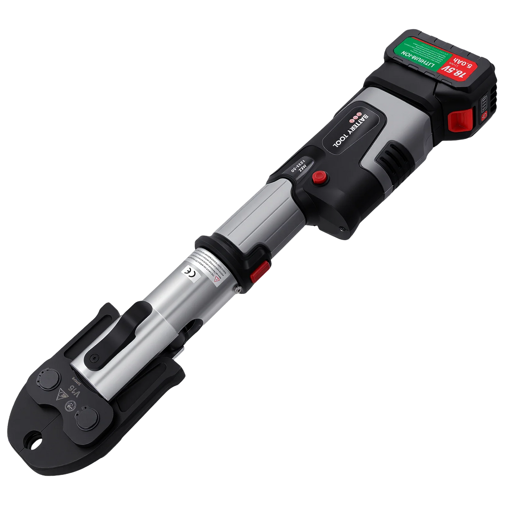 Podofo Electric Pipe Crimping Tool for TH16/20/25/26/32mm+V12/15/18/22/28mm+U16/20/25/32mm Battery Compression Tool with Jaws