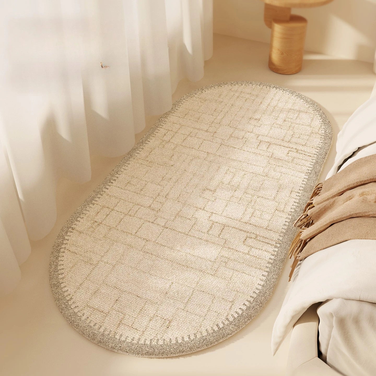Modern Style Rugs for Bedroom Fluffy Soft Living Room Decoration Simple Carpet Thick Plush Bedside Floor Mat Washable Lounge Rug