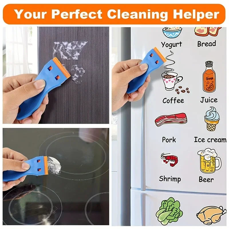 Cleaning Scraper 1Set Car Sticker Remover Multipurpose Plastic Small Paint Automotive Film Applying Tool Household Glass