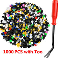1000Pcs Mixed Car Buckle Car Bumper Door Panel Fixed Clip Universal Car Clip Mixed Car Bumper Fender tive Door Panel Prot