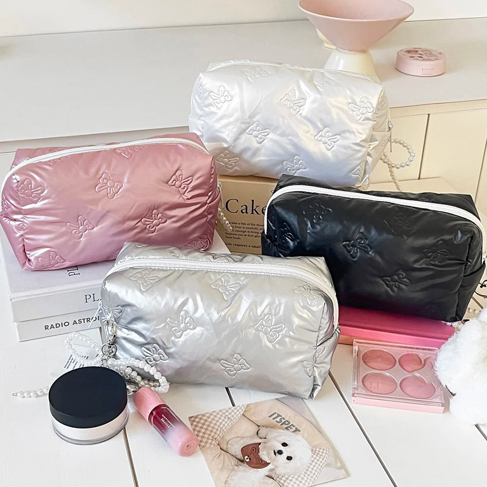 Wholesale Large Capacity Waterproof Cosmetic Bag Elegant Square Zipper Pouch Travel Women Toiletry Storage Handbag for Daily Use