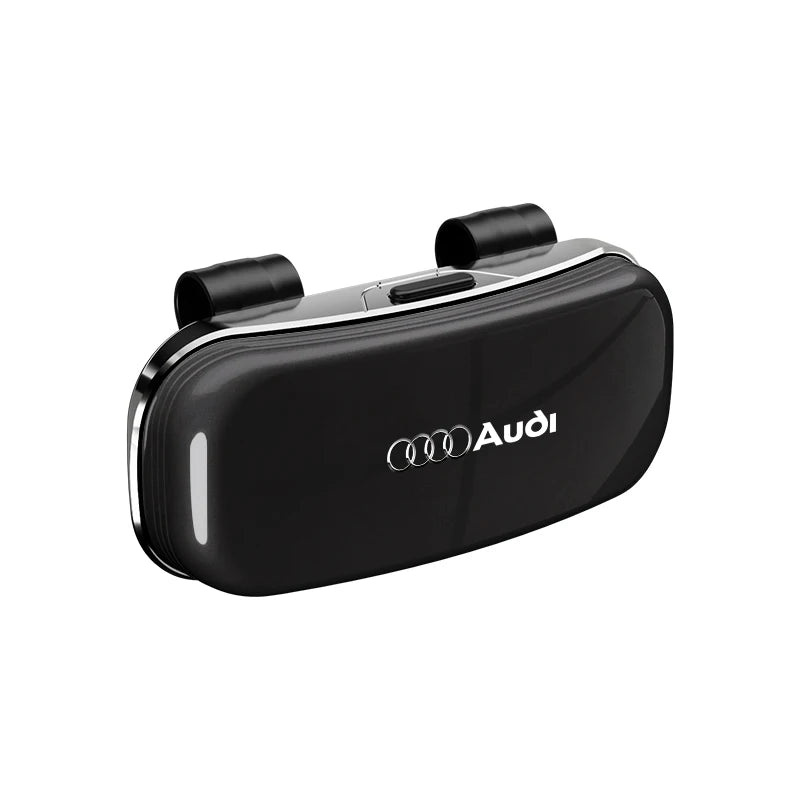 Audi Car Visor Glasses Box Auto Sunglasses Storage Case sticker For Audi Sline A3 A4 A5 A6 A7 A8 Q2 Q3 Q4 Q5 Q6 Q7 Q8 B6 C6