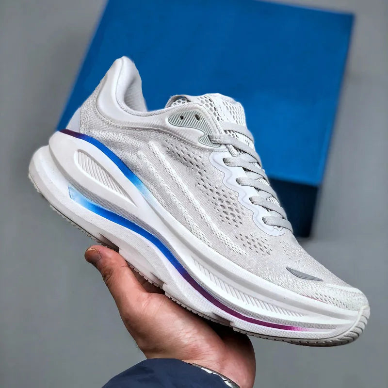 Trendy Unisex Breathable Mesh Running Sneakers, Lightweight Shock-Absorbing Casual Running Shoes