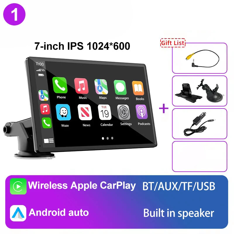 Universal 7" IPS CarPlay Screen